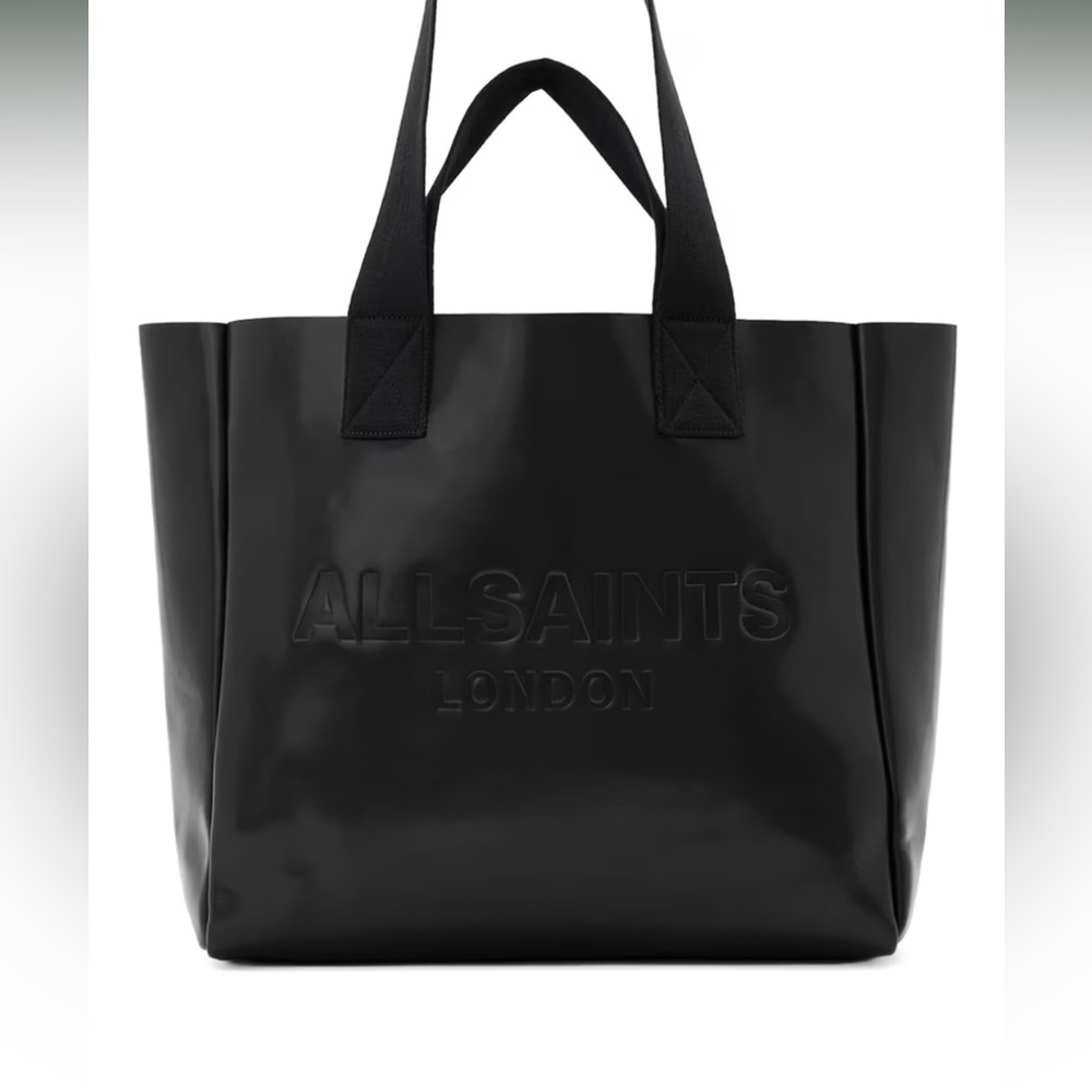 All Saints Izzy Shine Black Tote - Picture 3 of 9